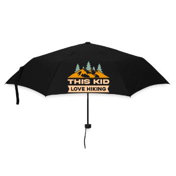Hiking Mountaineering Mountains Forests Nature - Umbrella (small) - black - Front