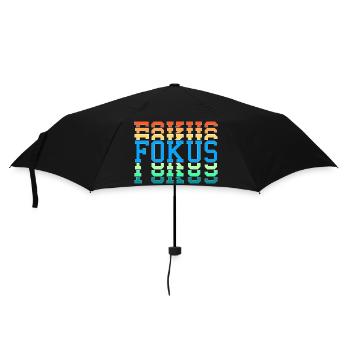 Fokus - Regenschirm (klein) - Schwarz - Vorne