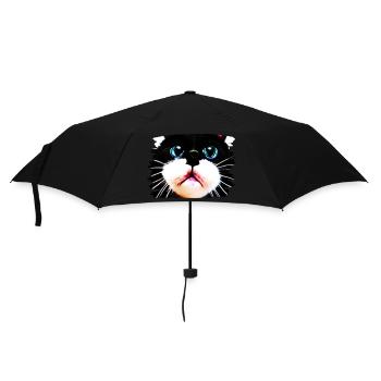 Cracy cat 7 - Regenschirm (klein) - Schwarz - Vorne
