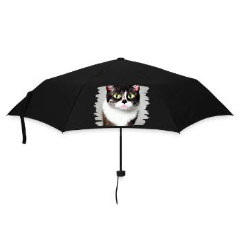 Cracy cat 3 - Regenschirm (klein) - Schwarz - Vorne