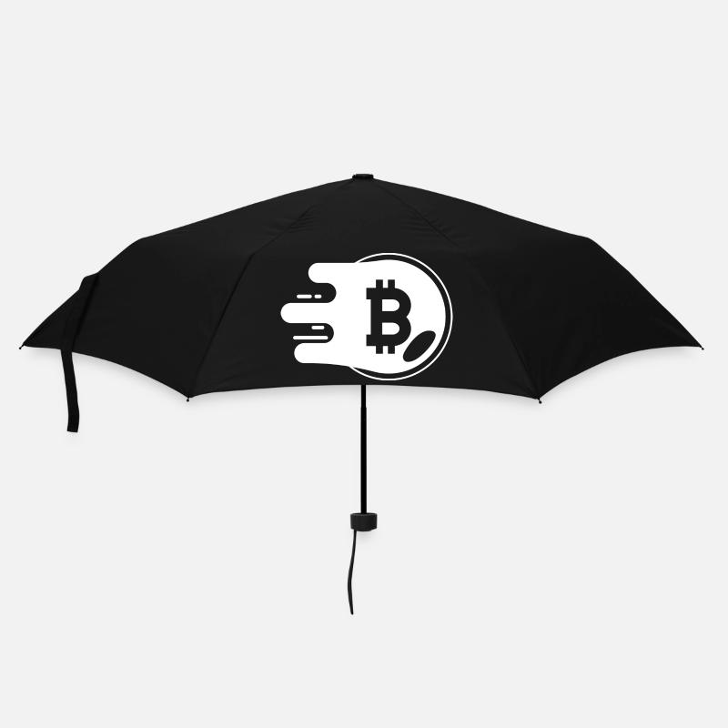 Bitcoin Trading Crypto Aktien - Regenschirm (klein) - Schwarz