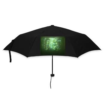 Wald - Regenschirm (klein) - Schwarz - Vorne
