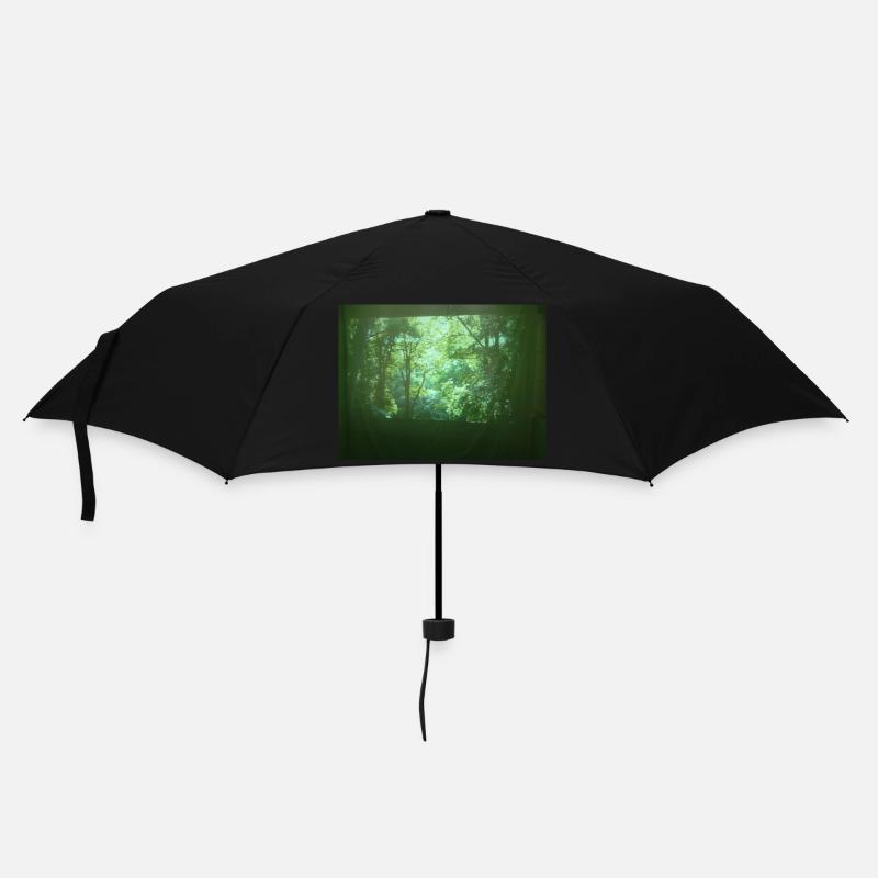 Wald - Regenschirm (klein) - Schwarz