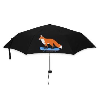 Skateboard Skater-Fuchs SK8 Halfpipe Skateboarder - Parapluie standard - noir - Devant