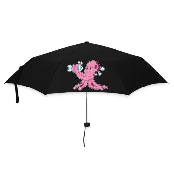 Poisson poulpe - Parapluie standard - noir - Devant
