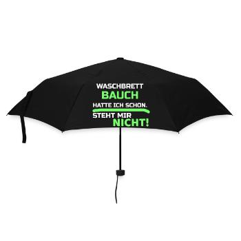 Lustige Sprüche - Regenschirm (klein) - Schwarz - Vorne