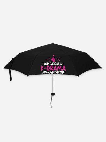 K-Drama Korea K-Pop Serien Design - Regenschirm (klein) - Schwarz