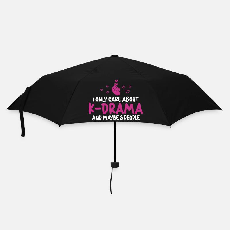 K-Drama Korea K-Pop Serien Design - Regenschirm (klein) - Schwarz