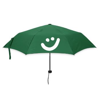 Croquis de sourire Happy Fun Joy Symbole de sourire - Parapluie standard - vert bouteille - Devant
