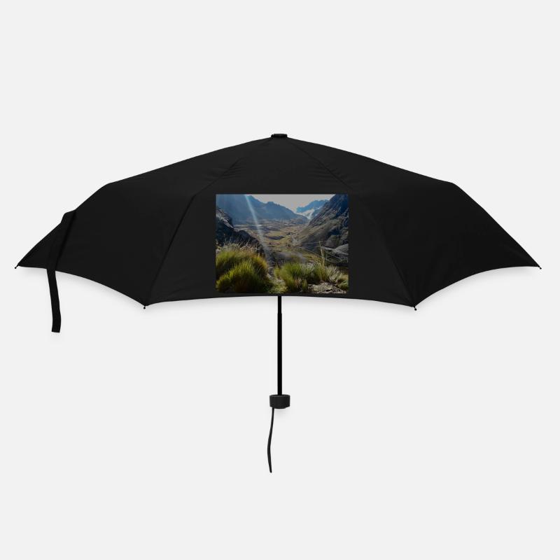 View Mountains - Regenschirm (klein) - Schwarz