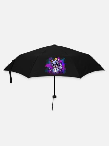 Baby Racoon - Umbrella (small) - black