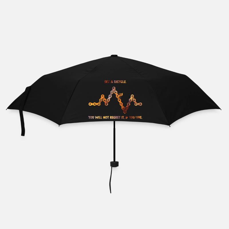 Holen Sie sich ein Fahrrad - Regenschirm (klein) - Schwarz
