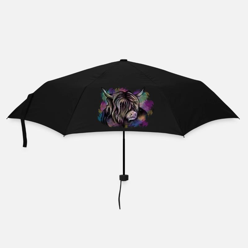 Scottish Highlander - Umbrella (small) - black