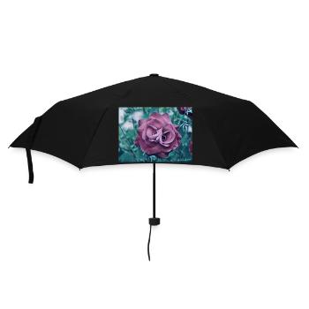 Rose - Parapluie standard - noir - Devant
