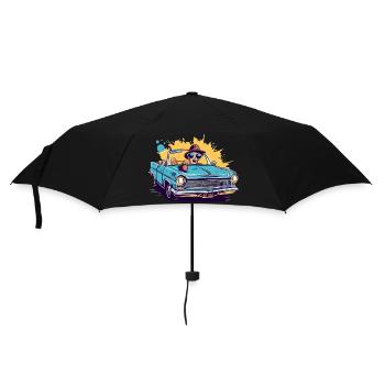 Emma en cabriolet - Parapluie standard - noir - Devant