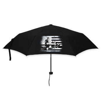 Train conductor American Locomotive USA Flag - Umbrella (small) - black - Front