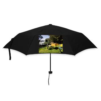 Caravane au soleil - Parapluie standard - noir - Devant