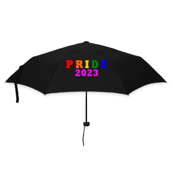 Pride 2023 - Regenschirm (klein) - Schwarz - Vorne