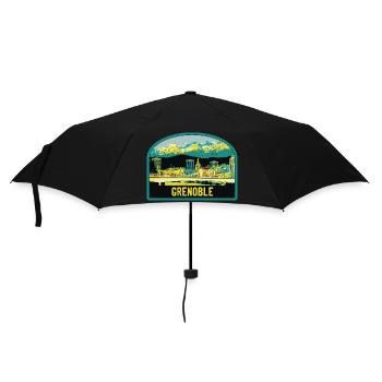 Grenoble: beauty of the capital of the Alps - Umbrella (small) - black - Front