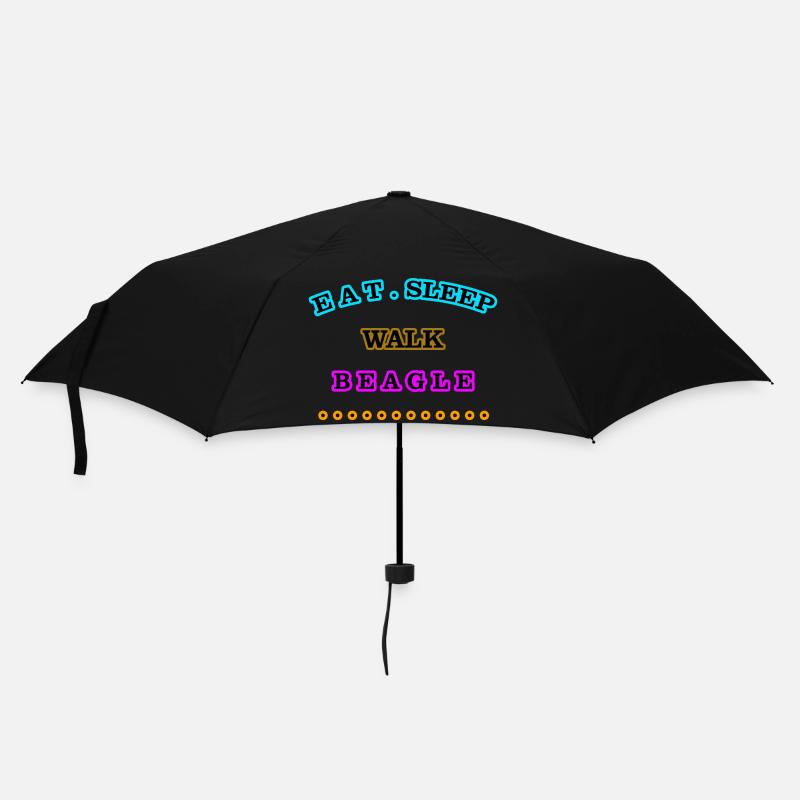 Eat, Sleep, Walk, Beagle - Umbrella (small) - black