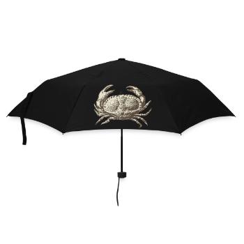 Meerestiere - Regenschirm (klein) - Schwarz - Vorne