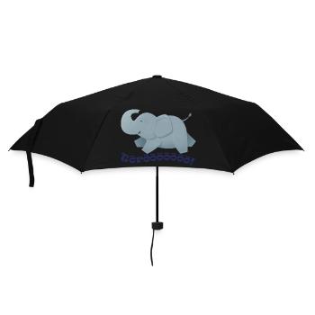 Wildtiere - Regenschirm (klein) - Schwarz - Vorne