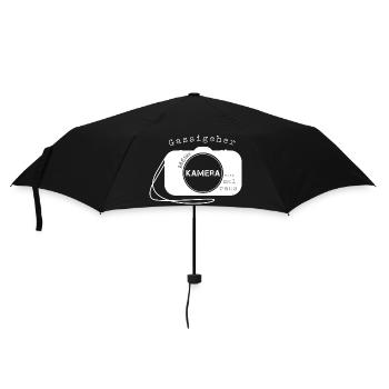 Fotograf fotografieren - Regenschirm (klein) - Schwarz - Vorne