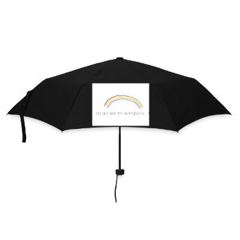 Rainbow - Regenschirm (klein) - Schwarz - Vorne