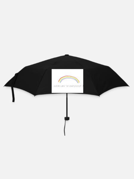 Rainbow - Regenschirm (klein) - Schwarz