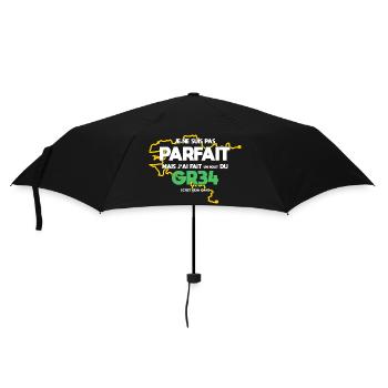 GR34 Grande Randonnée Bretagne trekking marche - Parapluie standard - noir - Devant