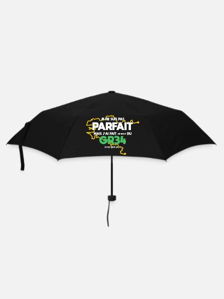 GR34 Grande Randonnée Bretagne trekking marche - Parapluie standard - noir