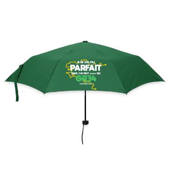 GR34 Grande Randonnée Bretagne trekking marche - Parapluie standard - vert bouteille - Devant
