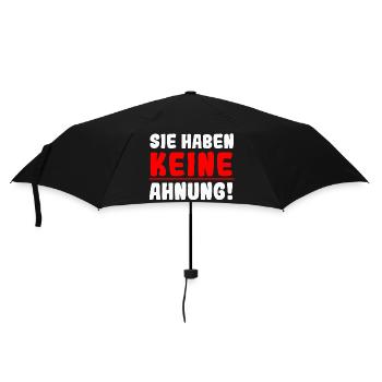 Sie haben keine Ahnung - Regenschirm (klein) - Schwarz - Vorne