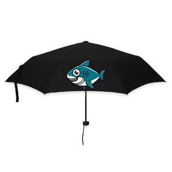 Requin dessin enfant - Parapluie standard - noir - Devant