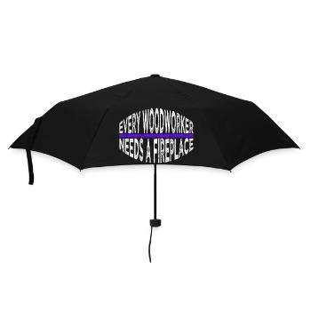funshirt cool bûcheronnage bûcheronsblagues de travail du bois - Parapluie standard - noir - Devant