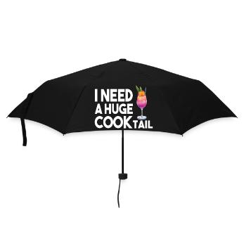 J’ai besoin d’une énorme queue de coq humour adulte drôle boire - Parapluie standard - noir - Devant