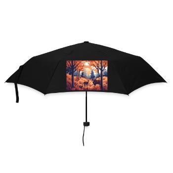 Fields under the Sun (Fall Collection) - Umbrella (small) - black - Front