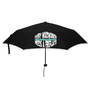 charpentier drôle citations badge maçon blogueur - Parapluie standard - noir - Devant