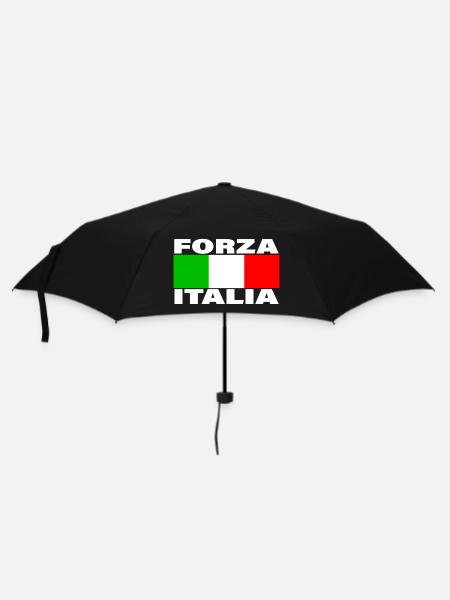 FORZA ITALIA - Regenschirm (klein) - Schwarz