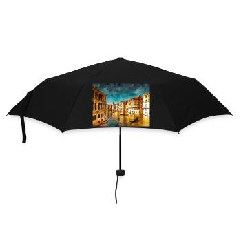 Grand Canal at the Rialto Bridge - Umbrella (small) - black - Front