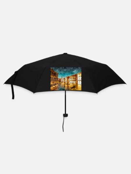 Grand Canal at the Rialto Bridge - Umbrella (small) - black
