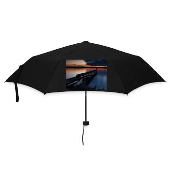 Sunset at Lake Ammersee - Umbrella (small) - black - Front