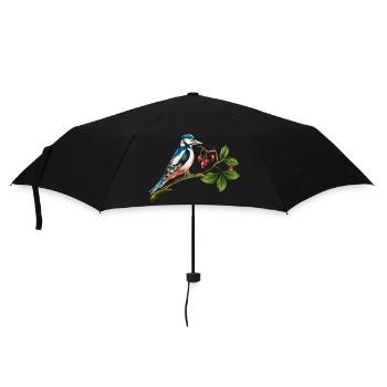 Oiseau coloré - Parapluie standard - noir - Devant