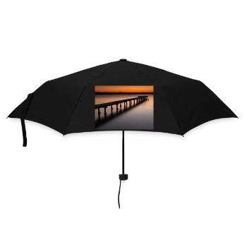 Starnberger See - Regenschirm (klein) - Schwarz - Vorne