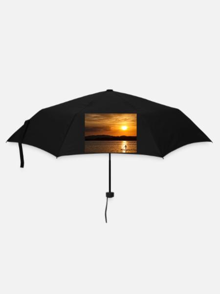 Sonnenuntergang am Staffelsee - Regenschirm (klein) - Schwarz