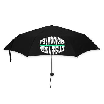 Logging Woodcutter Carpenter Funny Tshirts Jokes - Umbrella (small) - black - Front