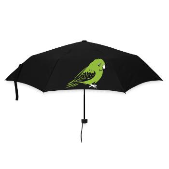 Niedlicher kleiner Wellensittich - Regenschirm (klein) - Schwarz - Vorne