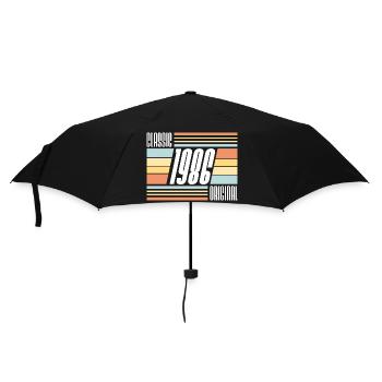 Classique 1986 Original année de naissance Vintage des années 80 - Parapluie standard - noir - Devant