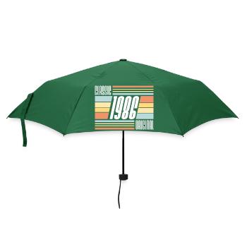 Classic 1986 Original Year of Birth Vintage 80s - Umbrella (small) - bottlegreen - Front