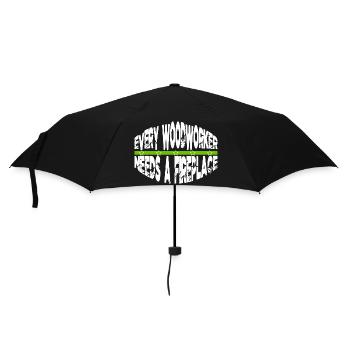 Chop Wood Birthday Present Idea - Umbrella (small) - black - Front